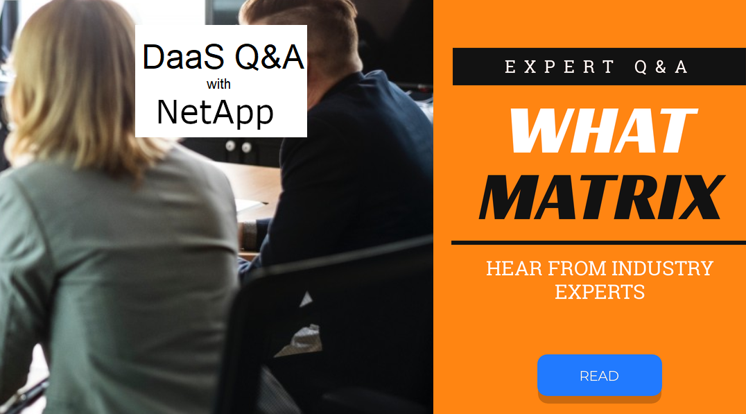 WhatMatrix QA with NetApp – Virtual Desktop, DaaS, VDI and WVD